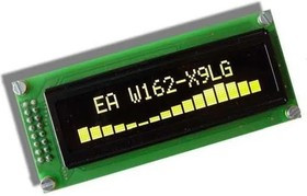 EA W162-XBLG, OLED Displays & Accessories Yel/Grn 2x16 8.9mm 99x24mm viewing area EA W162-XBLG, OLED Displays & Accessories Yel/Grn 2x16 8.9mm 99x24mm viewing area
