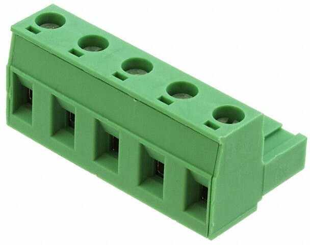 1766916, Pluggable Terminal Blocks 5 Pos 7.5mm pitch Plug 24-12 AWG Screw 1766916, Pluggable Terminal Blocks 5 Pos 7.5mm pitch Plug 24-12 AWG Screw