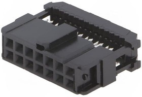 1658621-2, Вилка, IDC, "мама", PIN 14, IDC, на шлейф, 1,27мм, позолота