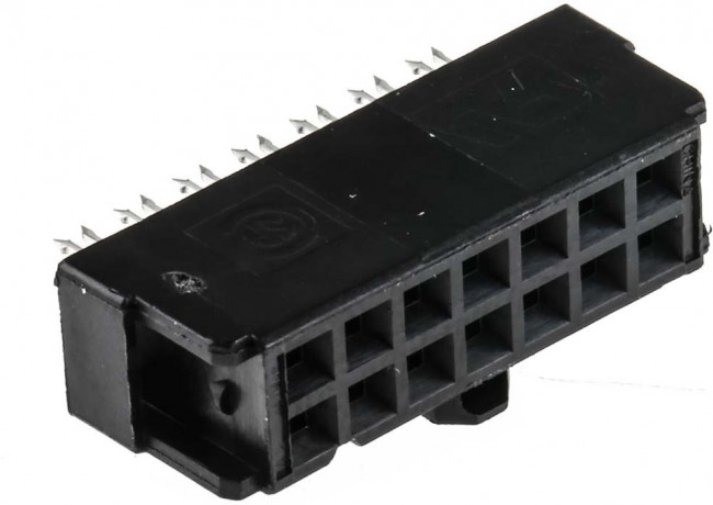 1658621-2, Вилка, IDC, "мама", PIN 14, IDC, на шлейф, 1,27мм, позолота