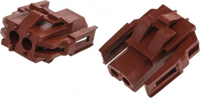 1-640517-0, 02P MR II PLUG HSG V0 RED