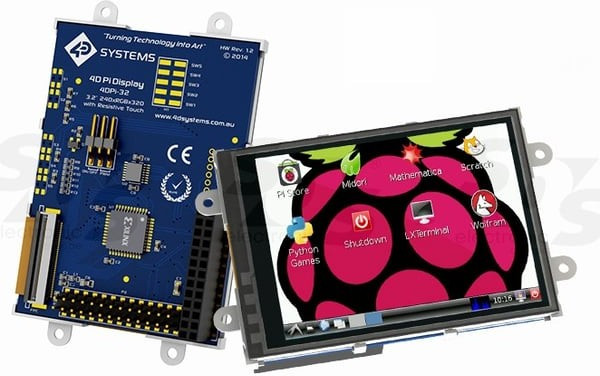 4DPI-32-II, 4DPI-32 MK2 Primary with 3.2in Resistive Touch Screen 4DPI-32-II, 4DPI-32 MK2 Primary with 3.2in Resistive Touch Screen