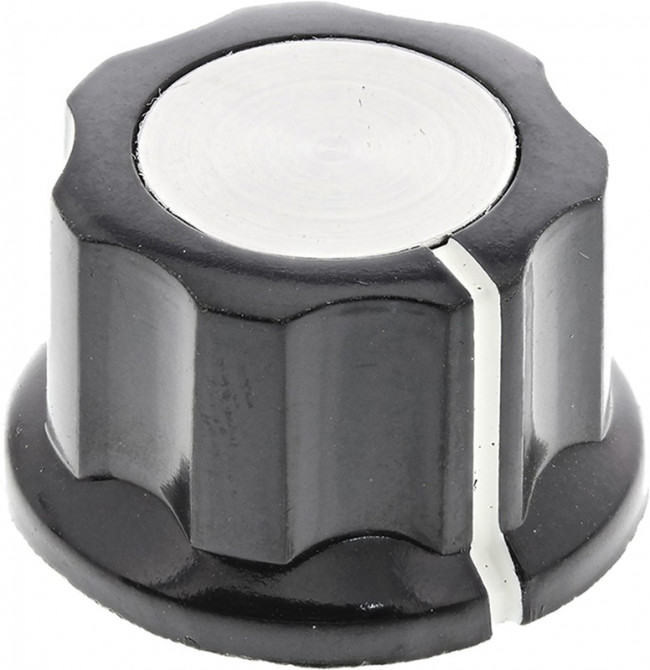 PKES70B1/4, Knobs &amp; Dials .855" LINE IND/ALL STR FLUTED KNOB