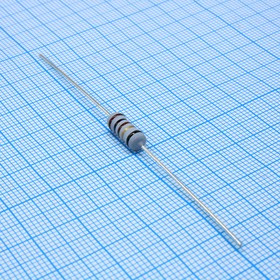 WR100100RJBP075, (KNP 1W 100 +5%), Проволочный круглый резистор постоянный 1Вт 100Ом +5% +300ppm/°C