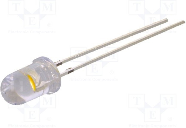 OS6MFL5A31A, LED; 5mm; white warm; 28000?38000mcd; 30°; Front: convex; 2.9?3.6V