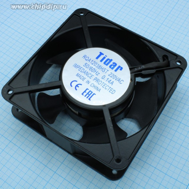 Вентилятор Tidar RQA12038HST / RQA 12038HST / 120x120x38 380V 0.07/0.06A