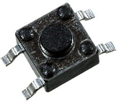 IT-1109S-160G-G, кнопка тактовая 4.5х4.5 SMD h=3.8мм
