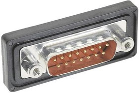 09677097615, D-Sub Standard Connectors DSUB IP67 9POLE STR FRONT PLASTI