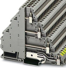 3011999, DIN Rail Terminal Blocks DLK 4-PE