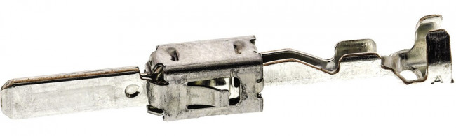 1-965983-1, Прямоугольный контакт питания, Контакты с Покрытием из Олова, Бронза, Штырь, Обжим