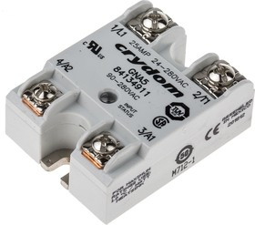 84134911, GNA5 Series Solid State Relay, 25 A rms Load, Panel Mount, 280 V ac Load, 280 V ac Control