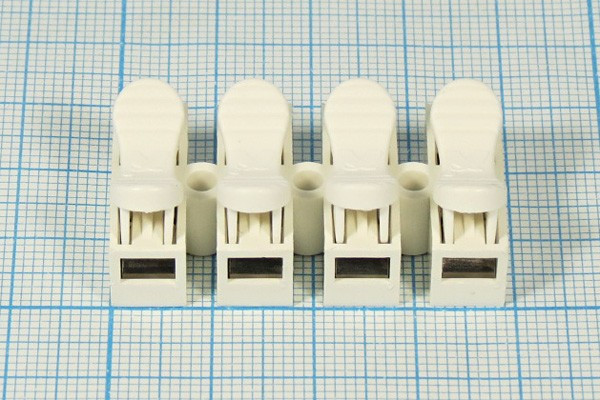 Клеммная колодка нажимная, 0,5-3,5мм4x4C, 10А, контакты 8C, CH04[021-4