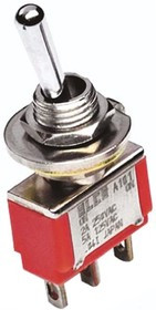 A203P3ZQ04, Toggle Switches DP ON-OFF-ON FLAT LUG TOGGLE SWITCH