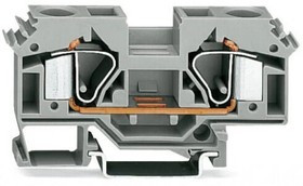 283-601, TERMINAL BLOCK, DIN RAIL, 2 POSITION, 24-6AWG