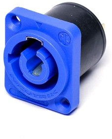 NAC3MPA-1-WOT, AC Power Plugs &amp; Receptacles powerCON Recpt Blue W/O Tang