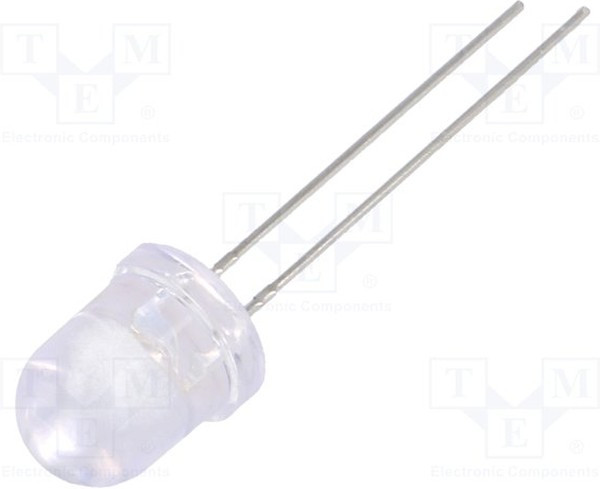 LL-803BC2C-B4-1B, LED; 8mm; blue; 2900?5000mcd; 25°; Front: convex; 2.6?3.4V