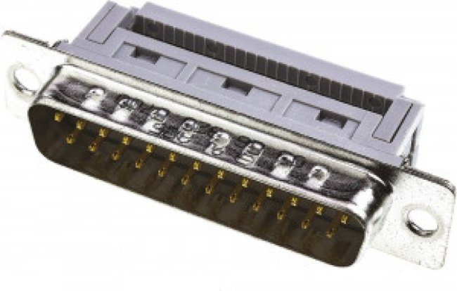 09663286700, Разъем D Sub, DB25, Standard, Штекер, 25 контакт(-ов), DB, IDC / IDT