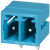 TBP02R1-381-02BE, Pluggable Terminal Blocks Terminal block, pluggable, 3.81, receptical, 2 pole, blue