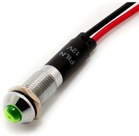 FL1M-8SW-1-G3V, LED Panel Mount Indicators LED GRN 8MM NUT 3VAC/DC FL1M-8SW-1-G3V, LED Panel Mount Indicators LED GRN 8MM NUT 3VAC/DC