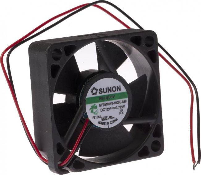 MF35101V1-A99-A, Вентилятор осевой, 12В DC, 35x35x10мм, подшипник Vapo, 12,17куб.м/ч, 28дБА