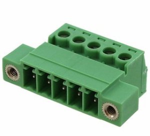 1858060, Conn Terminal Block M 5 POS 3.81mm Screw RA Panel Mount 8A