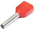 Клемма наконечник на кабель, 1,7x 8мм, 2мм, 2х1,5мм2, обжимная, красный, LT015008*2 Клемма наконечник на кабель, 1,7x 8мм, 2мм, 2х1,5мм2, обжимная, красный, LT015008*2