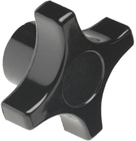 2830BJ, 4 Prong Knob, Black