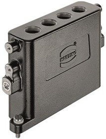 19400220470, Hood 180° 22HPR Shell Size Powder Die Cast Aluminum Screw Lock Han®