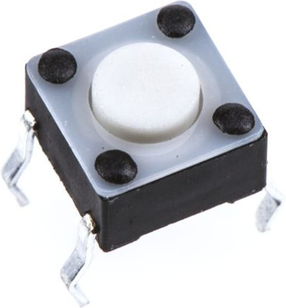 1825910-2, Switch Tactile OFF (ON) SPST Round Button PC Pins 0.05A 24VDC 100000Cycles 1.57N Thru-Hole Loose