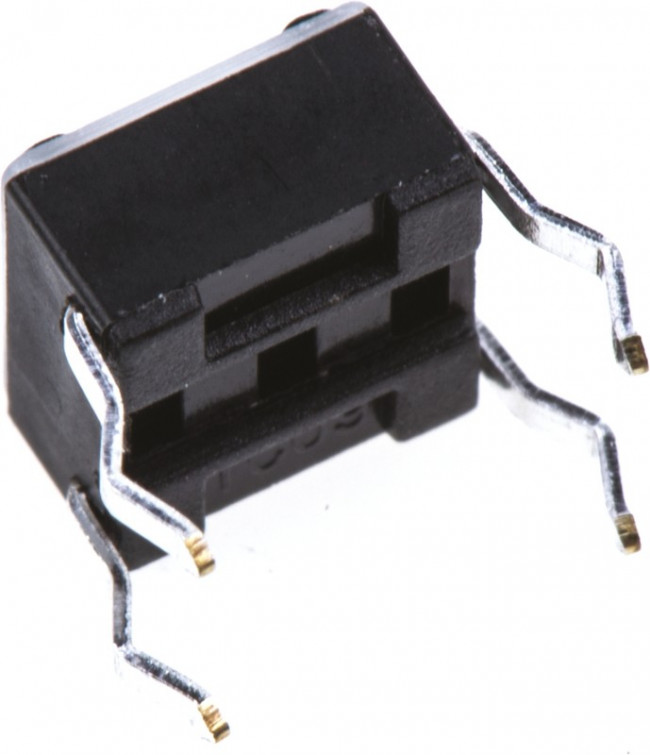 1825910-2, Switch Tactile OFF (ON) SPST Round Button PC Pins 0.05A 24VDC 100000Cycles 1.57N Thru-Hole Loose