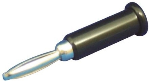 TJ-560-B, Black Male Banana Plug, 4 mm Connector, Solder Termination, 3A, 30V