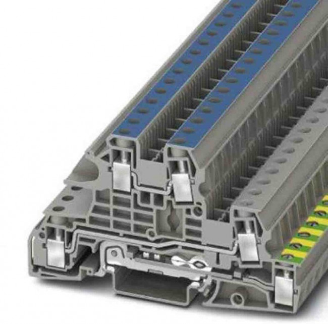 3076041, DIN Rail Terminal Blocks UTI6-PE/L/N 3076041, DIN Rail Terminal Blocks UTI6-PE/L/N