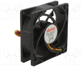 DFS802512H, Fan: DC; axial; 12VDC; 80x80x25mm; 31dBA; EBR; 3000rpm; 4.04mmH2O