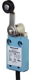 NGCPB50AX32A1A, NGC Series Roller Lever Limit Switch, 2NO/2NC, IP67, DPDT, Plastic Housing, 10mA Max