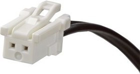 15136-0201, Rectangular Cable Assemblies MicroClasp 2CKT CBL ASSY SR 100MM WHITE
