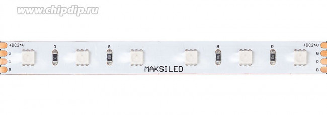 ML-R60-4040-RGB-ST-24V, Светодиодная лента, RGB, 24В, 60д/м, 14.4Вт/м, IP65, 10.4мм, 1м MAKSILED