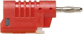 73092-2, Test Plugs &amp; Test Jacks QUICK CONNECT 4mm STACKABLE-RED