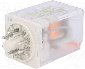 R15-2P-230VAC, Реле: электромагнитное, DPDT, Uобмотки: 230ВAC, 10A/250ВAC, 20А