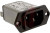 5110.1033.1, Разъем: питания AC, гнездо, "папа", 10А, 250ВAC, IEC 60320, 0,4мГн