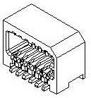 53309-1870, Board to Board &amp; Mezzanine Connectors R/A 18P SMT HDR LEADFREE