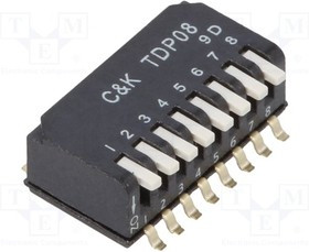 TDP08H1SBD1, DIP Switches / SIP Switches DIP SWITCH