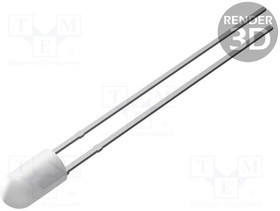 OSM5YK3E32B, LED; 3mm; white warm; 750?1120mcd; 30°; Front: convex; 2.8?3.6V