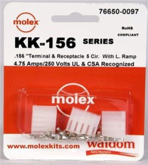 76650-0097, Headers & Wire Housings KK-156 Connector Kit Recep and term 5Ckt 76650-0097, Headers & Wire Housings KK-156 Connector Kit Recep and term 5Ckt