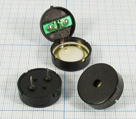 Излучатель звука пьезокерамический без генератора (1~30)В, Резонансная 4кГц зп 22x 7,6\1~30\\ 4,0\2P