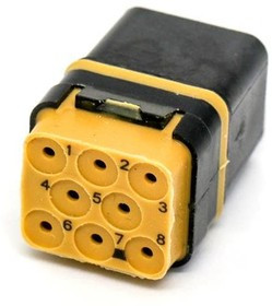 SIME0816SNC, Rectangular MIL Spec Connectors SIM MOD w/SEAL 8#16 SKT