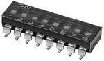 A6S-8102-PH, DIP SW, SPST, 8POS, 0.025A, 24VDC, SMD