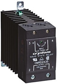 CMRD2435, Solid State Relay, 35 A Load, DIN Rail Mount, 280 V Load, 32 V Control