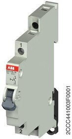 E213-25-002, Выключатель 2-поз. I-0 на DIN-рейку 25А 2ПК 250В AC