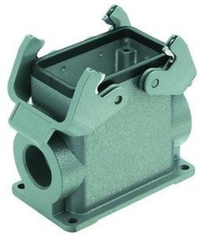 19300100272, Heavy Duty Power Connectors SURFACE MOUNTING HSG HAN 10B 2 SIDE ENTRY