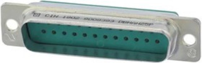 DBMAH25PFO, D-Sub Standard Connectors DSUB 25M CRIMP LC ZINC